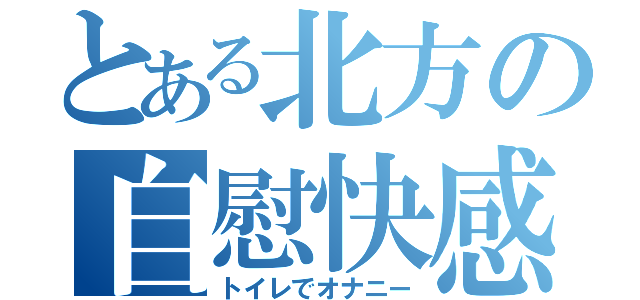 とある北方の自慰快感（トイレでオナニー）