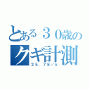 とある３０歳のクギ計測（２５．７８／ｋ）