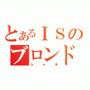 とあるＩＳのブロンド貴公子（シャル）