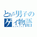 とある男子のゲイ物語（インデックス）