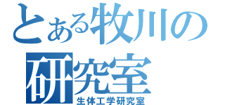 とある牧川の研究室（生体工学研究室）