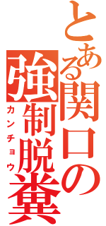 とある関口の強制脱糞（カンチョウ）