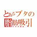 とあるブタの脂肪吸引（メタボ脱出）