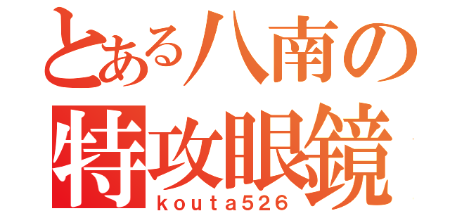 とある八南の特攻眼鏡（ｋｏｕｔａ５２６）