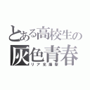 とある高校生の灰色青春（リア充爆撃）