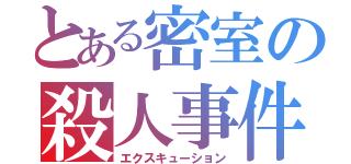 とある密室の殺人事件（エクスキューション）