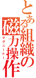 とある組織の磁力操作（マグニートー）