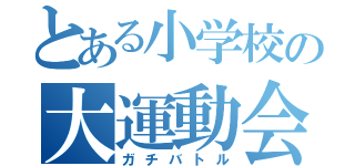 とある小学校の大運動会（ガチバトル）