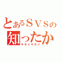 とあるＳＶＳの知ったかぶり（キモイキモイ）