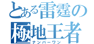 とある雷霆の極地王者（ナンバーワン）