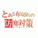 とある布切れの防寒対策（ヒートテック）