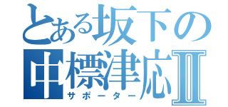 とある坂下の中標津応援Ⅱ（サポーター）