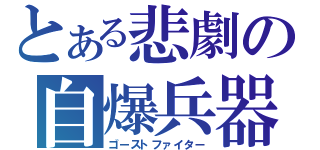 とある悲劇の自爆兵器（ゴーストファイター）