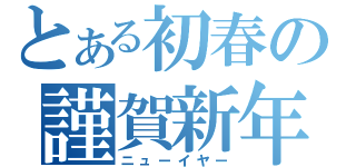 とある初春の謹賀新年（ニューイヤー）