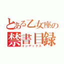 とある乙女座の禁書目録（インデックス）