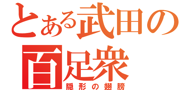 とある武田の百足衆（隠形の翅膀）