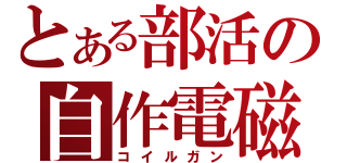 とある部活の自作電磁（コイルガン）