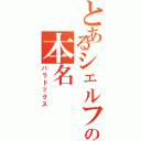 とあるシェルフの本名（パラドックス）