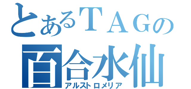 とあるＴＡＧの百合水仙（アルストロメリア）