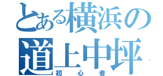 とある横浜の道上中坪（初心者）