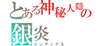 とある神秘人隱遁の銀炎（インデックス）