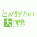 とある野方の大判焼（ワッフルワッフル）