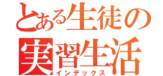 とある生徒の実習生活（インデックス）