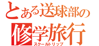 とある送球部の修学旅行（スクールトリップ）