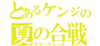 とあるケンジの夏の合戦（サマーウォーズ）