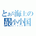 とある海上の最小小国（シーランド）