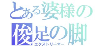 とある婆様の俊足の脚（エクストリーマー）