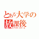 とある大学の放課後（アフタースクール）