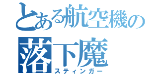 とある航空機の落下魔（スティンガー）