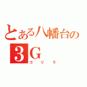 とある八幡台の３Ｇ（ゴリラ）