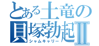 とある土竜の貝塚勃起Ⅱ（シャムキャリー）