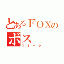 とあるＦＯＸのボス（スネーク）