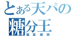 とある天パの糖分王（坂田銀時）