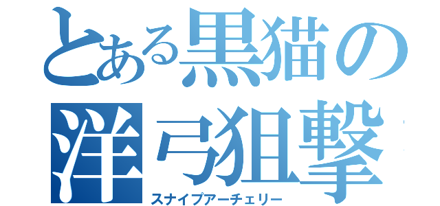 とある黒猫の洋弓狙撃（スナイプアーチェリー）