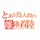 とある鳥人間の離陸着陸（エマージャンシー）