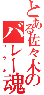 とある佐々木のバレー魂（ソウル）