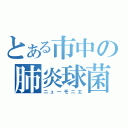 とある市中の肺炎球菌（ニューモニエ）