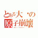 とある大婶の原子崩壞（ Ｍｅｌｔ Ｄｏｗｎｅｒ）