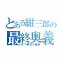 とある紺三郎の最終奥義（天下無双の崩撃）