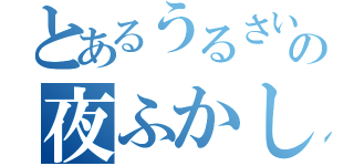 とあるうるさい奴らの夜ふかし（）