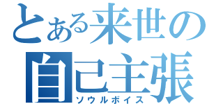 とある来世の自己主張（ソウルボイス）