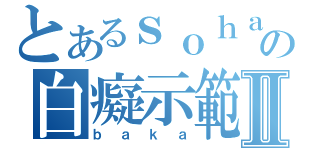 とあるｓｏｈａｉの白癡示範Ⅱ（ｂａｋａ）