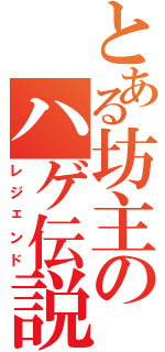 とある坊主のハゲ伝説（レジェンド）