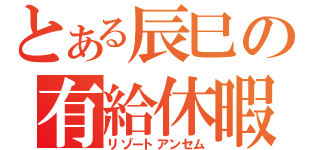 とある辰巳の有給休暇（リゾートアンセム）