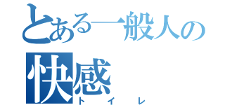 とある一般人の快感（トイレ）