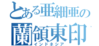 とある亜細亜の蘭領東印（インドネシア）